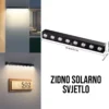 Zidno solarno svjetlo za natpis